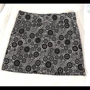 Zac & Rachel black mini skirt with white detailing